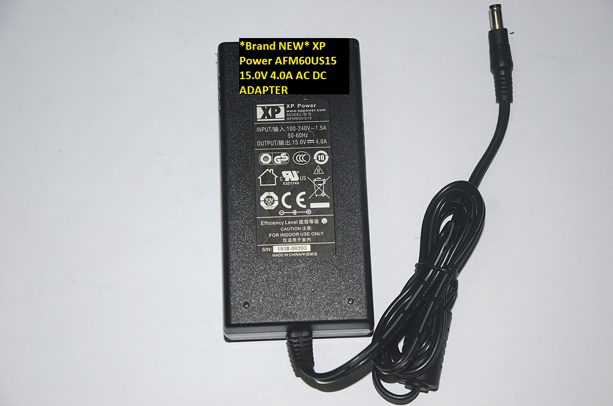 *Brand NEW* AFM60US15 AC100-240V XP Power 15.0V 4.0A AC DC ADAPTER